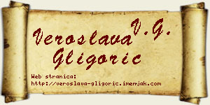 Veroslava Gligorić vizit kartica